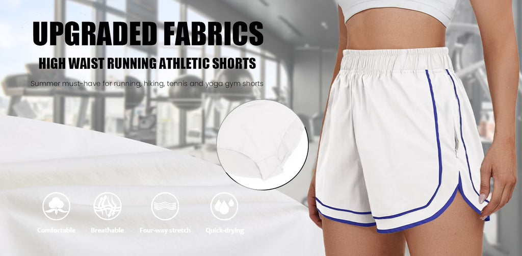 Womens Athletic Shorts Lightweight Shorts for Women Quick Dry Workout Shorts with Pocket