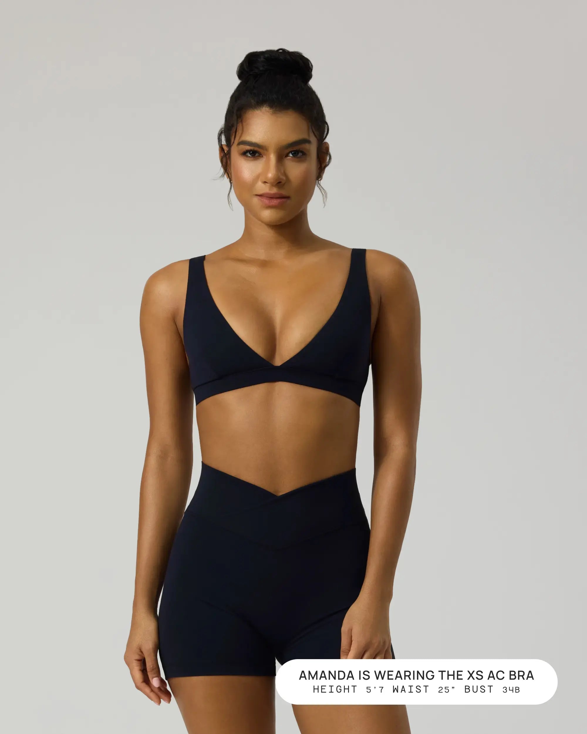 PAVOI ACTIVE Deep V Neck Sports Bra for Women - Low Coverage Open Back V Plunge Low Cut Workout Bra with Removable Pads - Flexflow