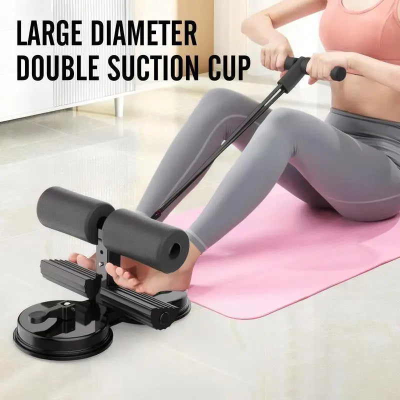 Sit up Exercise Equipment for Home Workouts,Sit up Bar for Floor with Foot Holder,Abs Workout Equipment,Sit up Assistant Device,Ab Crunch Machine,Sit up Foot Anchor with Rubber Suction Cup