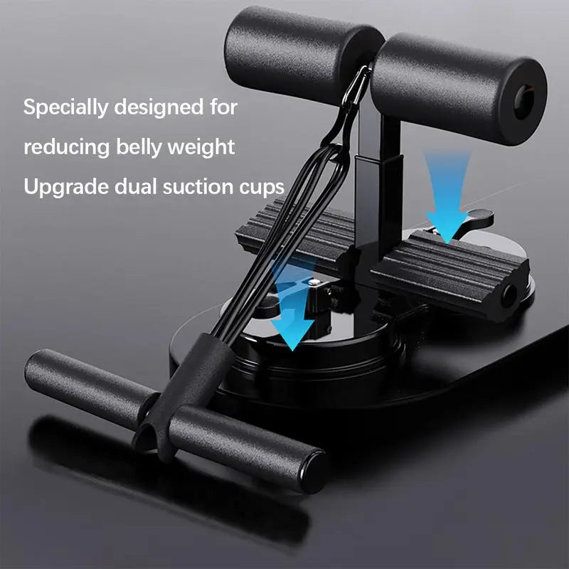 Sit up Exercise Equipment for Home Workouts,Sit up Bar for Floor with Foot Holder,Abs Workout Equipment,Sit up Assistant Device,Ab Crunch Machine,Sit up Foot Anchor with Rubber Suction Cup