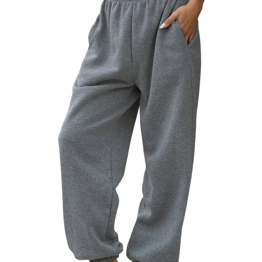 Women'S High Waisted Sweatpants Workout Active Joggers Pants Baggy Lounge Bottoms