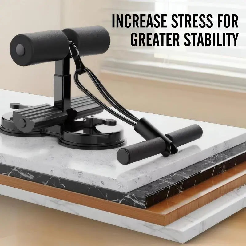 Sit up Exercise Equipment for Home Workouts,Sit up Bar for Floor with Foot Holder,Abs Workout Equipment,Sit up Assistant Device,Ab Crunch Machine,Sit up Foot Anchor with Rubber Suction Cup