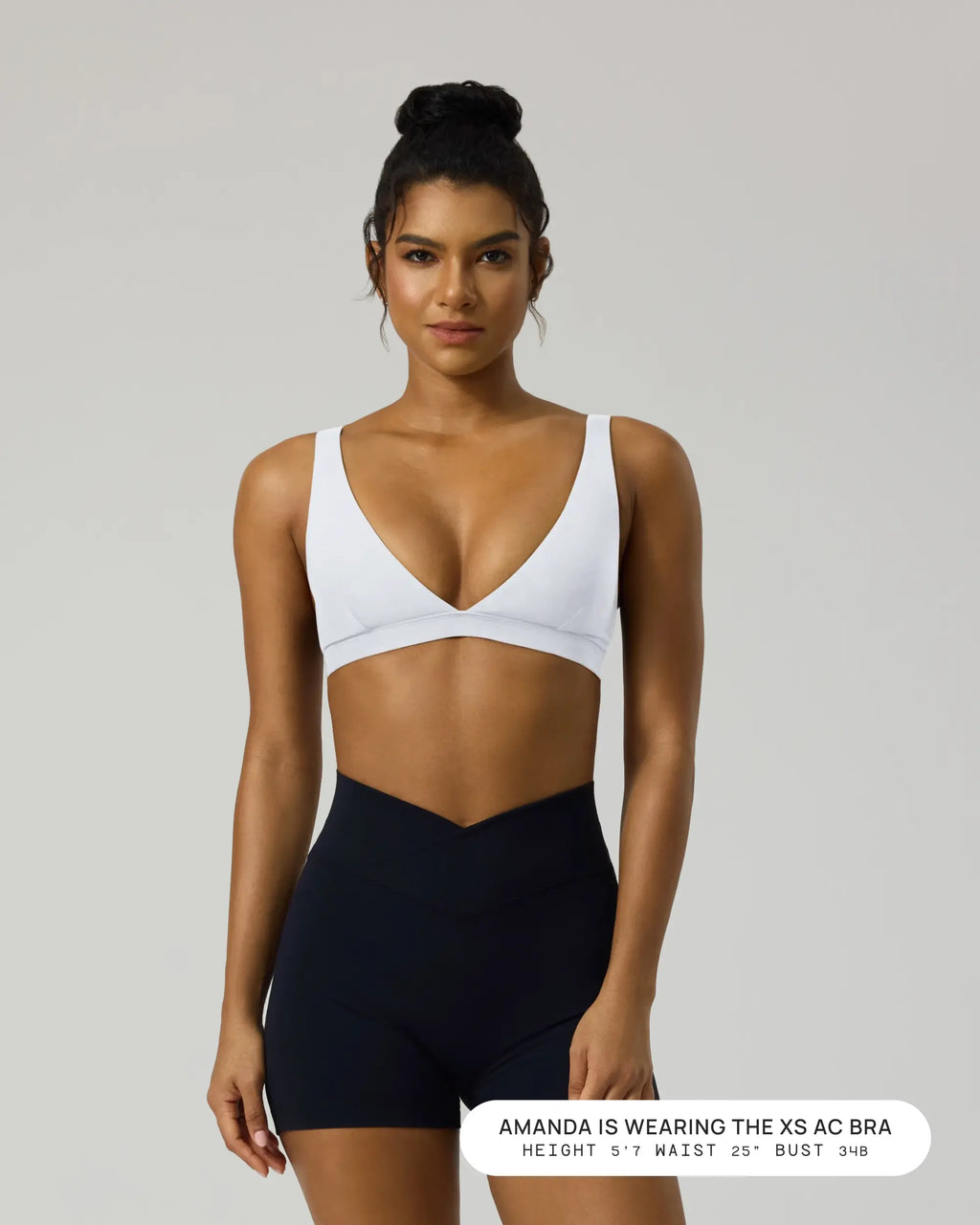 PAVOI ACTIVE Deep V Neck Sports Bra for Women - Low Coverage Open Back V Plunge Low Cut Workout Bra with Removable Pads - Flexflow