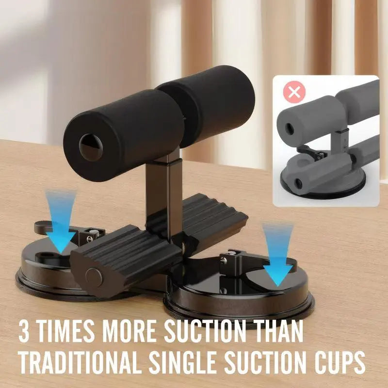 Sit up Exercise Equipment for Home Workouts,Sit up Bar for Floor with Foot Holder,Abs Workout Equipment,Sit up Assistant Device,Ab Crunch Machine,Sit up Foot Anchor with Rubber Suction Cup