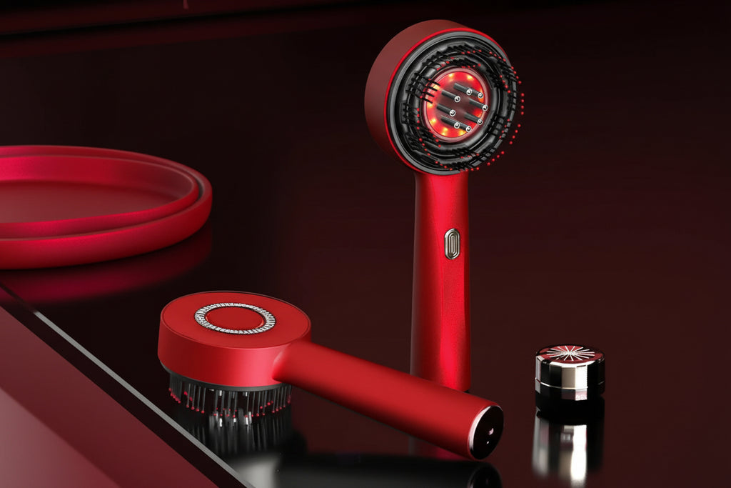 Electric Scalp Massage Comb · Red Light Care