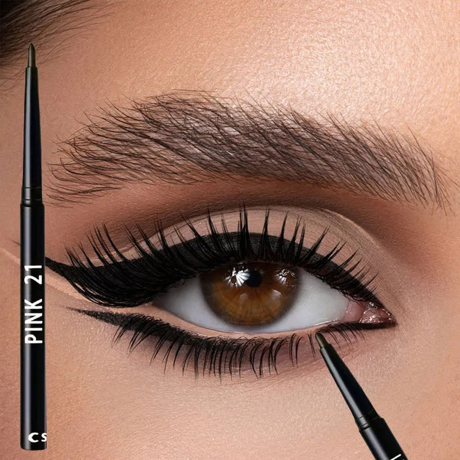 3-Piece Waterproof Black Eyeliner Pencil Set
