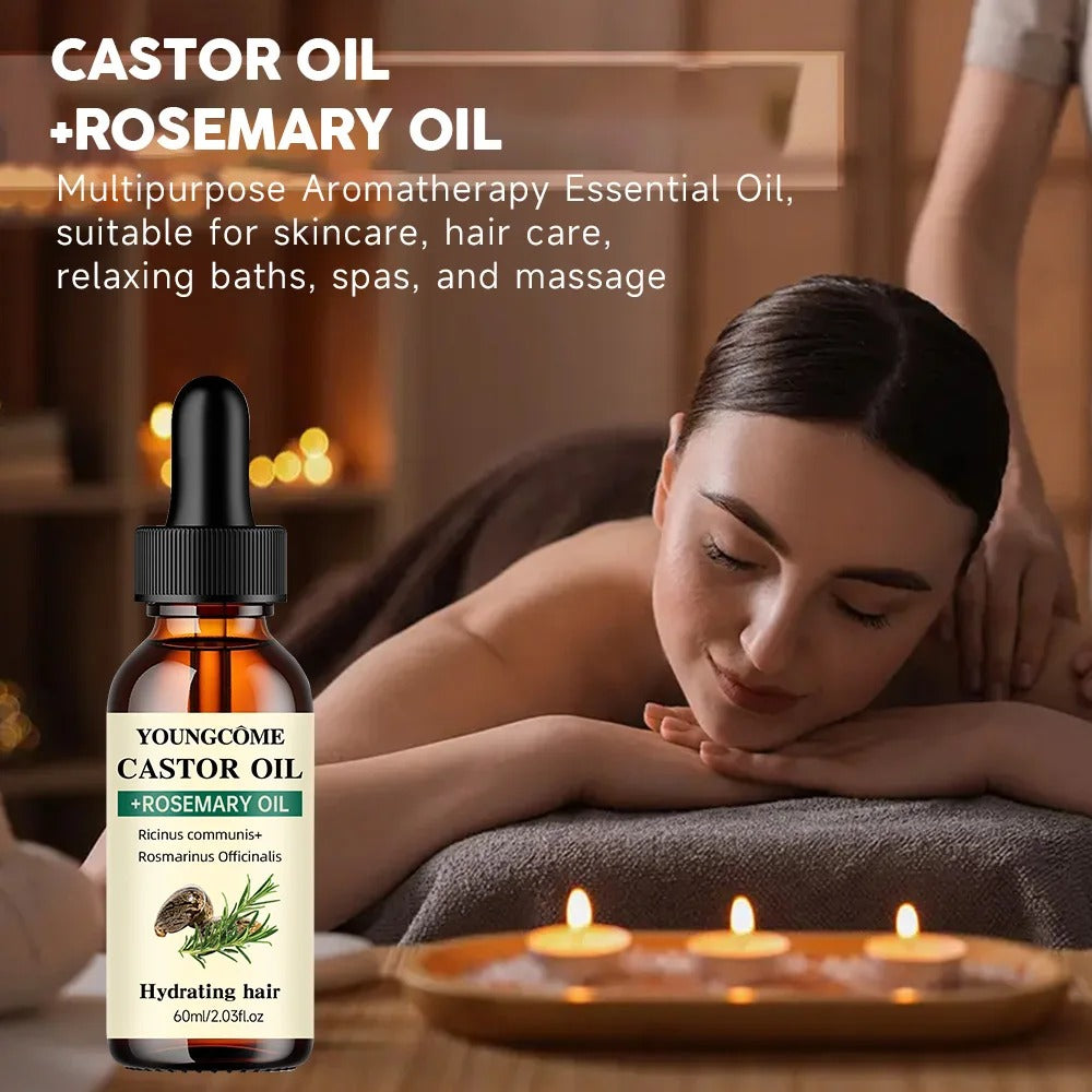 Mix Castor Oil and Rosemary Oil
