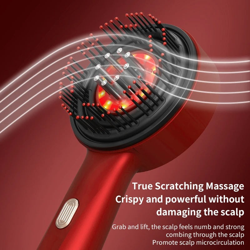 Electric Scalp Massage Comb · Red Light Care