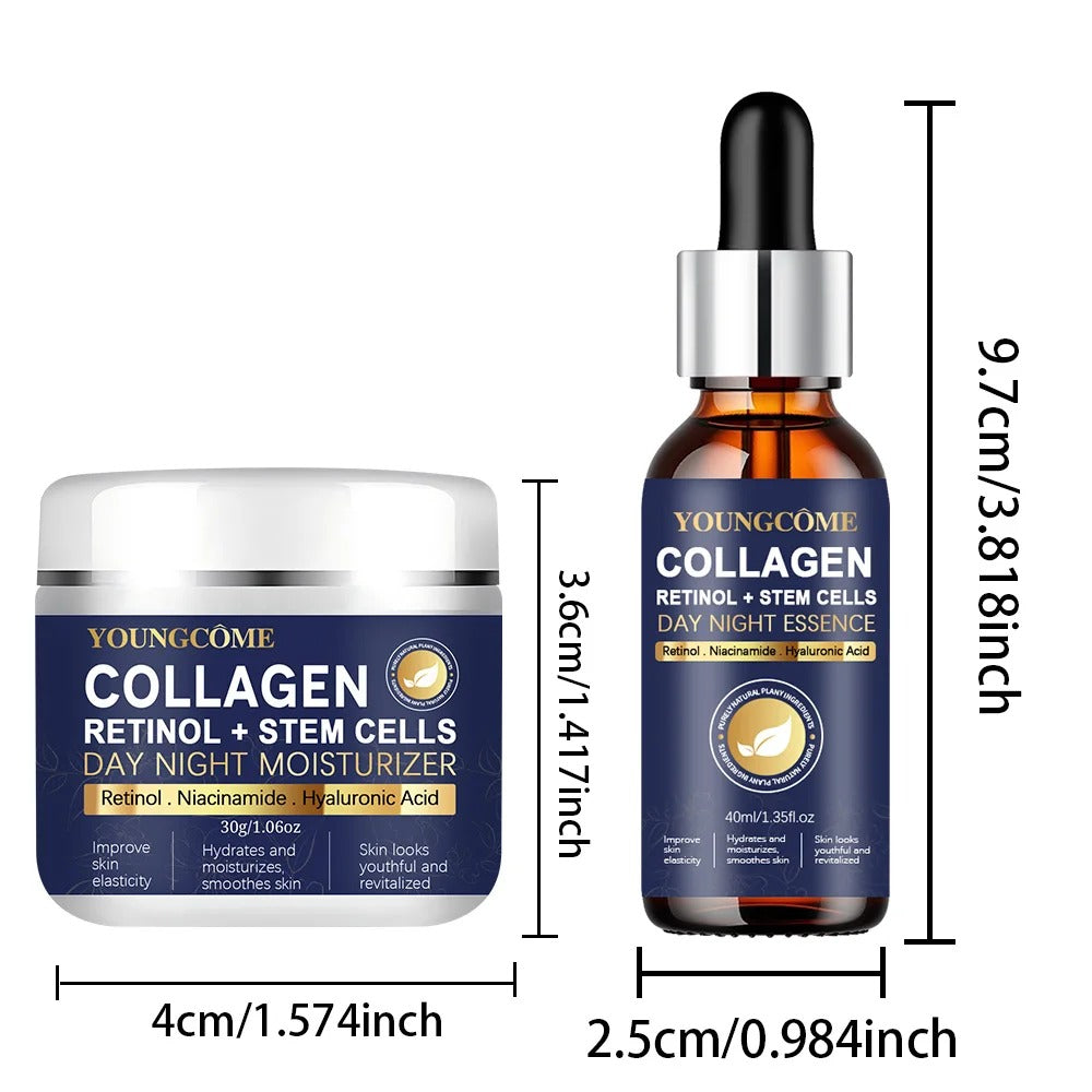 Neck & Face Night Cream Set with Retinol & Collagen